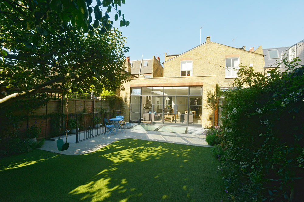 basement extension under garden